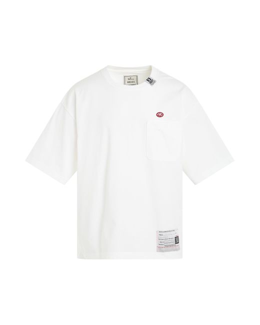 Maison Mihara Yasuhiro White Lo-Fi Back Print Pocket T-Shirt, Short Sleeves, , 100% Cotton for men