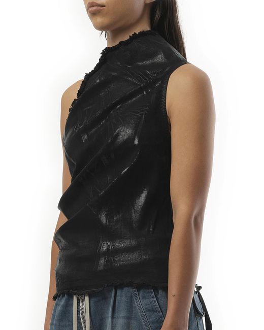 Rick Owens Black Athena Top, 100% Cotton, Size: Small