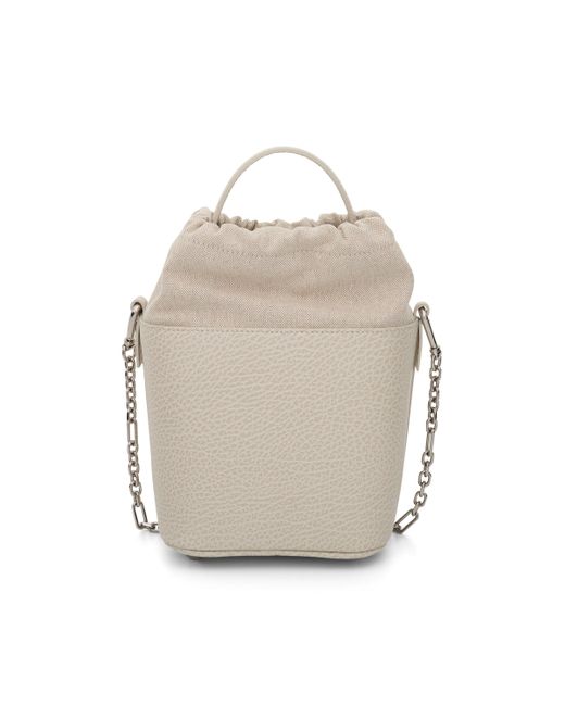 Maison Margiela Natural Small 5Ac Bucket Bag, , 100% Calf Leather