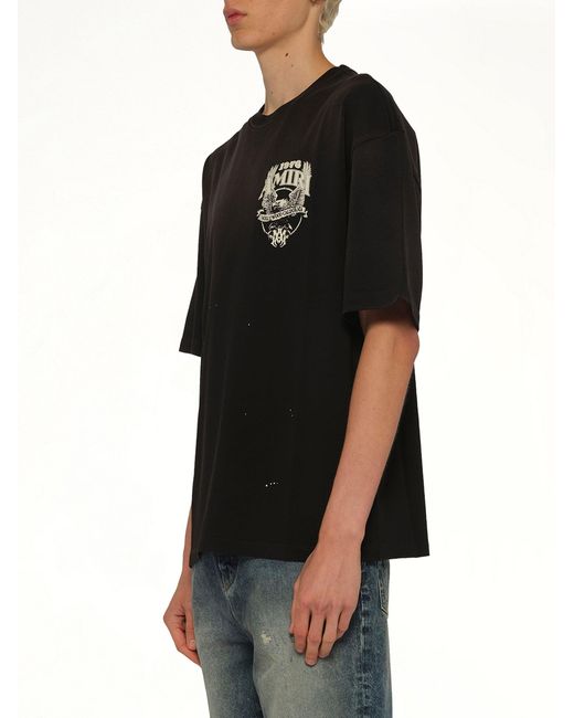Amiri Black Eagle Oversized T-Shirt for men