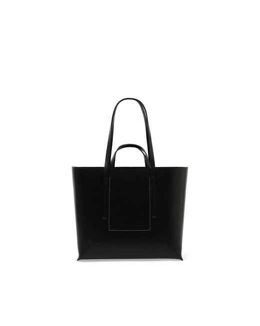 Rick Owens Black Leather Shopper Bag, 100% Calf Leather