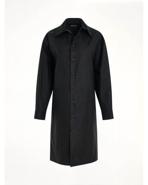 Balenciaga Black Kick Collar Dress