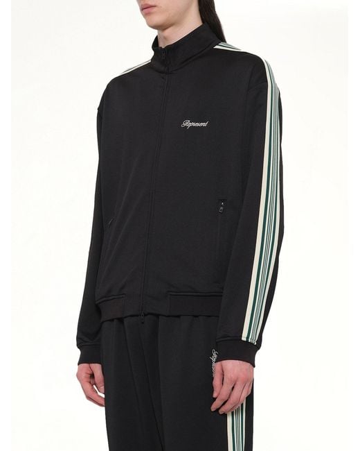 Represent Black Taped Track Jacket for men