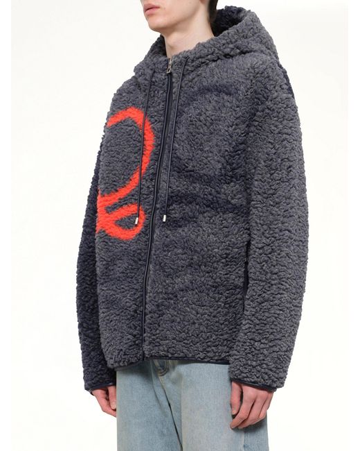 Loewe Gray Hooded Jacket for men