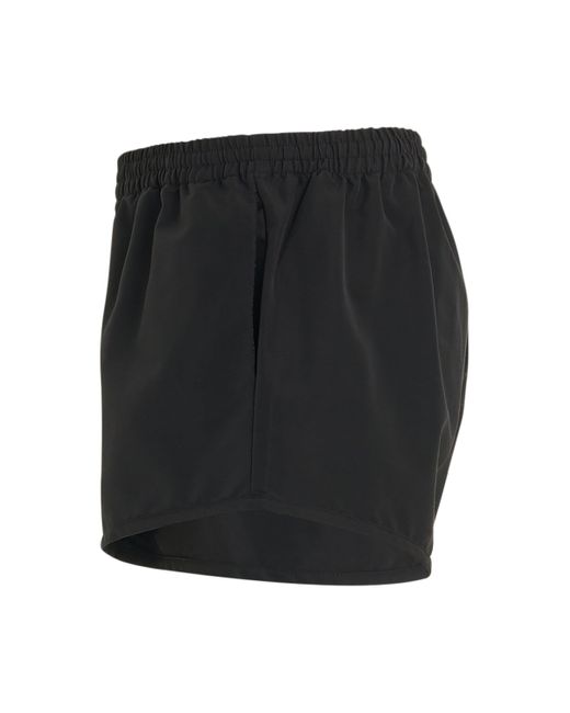 Balenciaga Black 'Technical Faille Running Shorts, , 100% Cotton, Size: Small for men