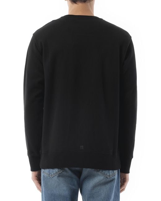 Givenchy Black 4G Archetype Spray Sweatshirt, Long Sleeves, 100% Cotton, Size: Small for men