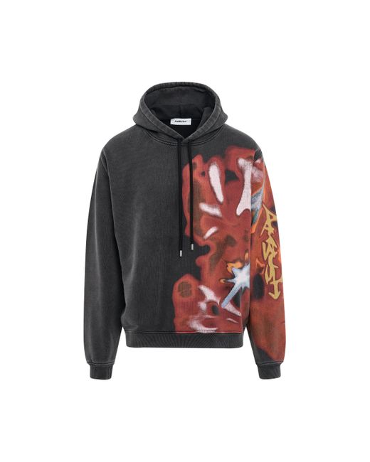 Ambush Multicolor Abstract Graphic Hoodie, Long Sleeves, /Multicolour, 100% Cotton, Size: Medium for men