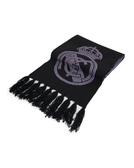 Y-3 Black X Real Madrid Scarf, , 100% Polyester for men
