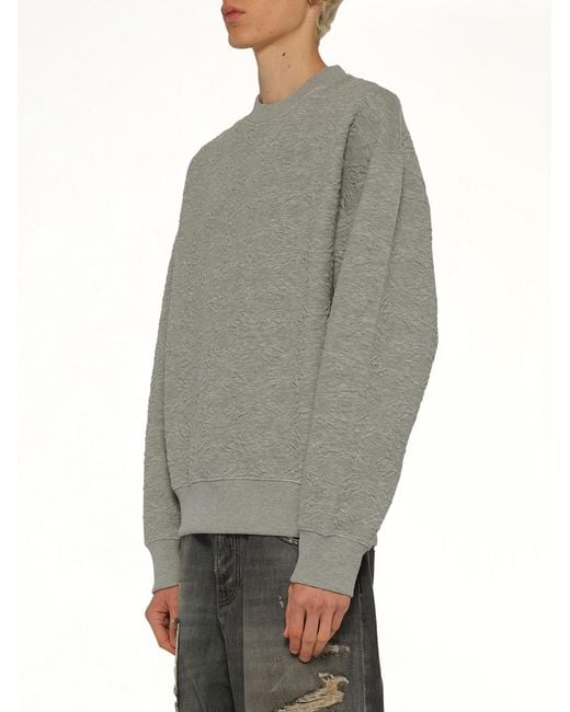 Amiri Gray Ma Quad Oversized Sweatshirt for men