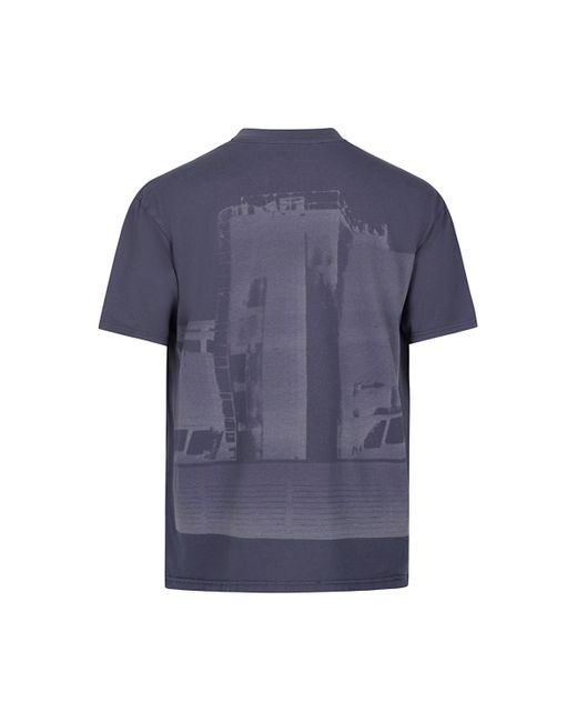 A_COLD_WALL* Blue 'Discourse T-Shirt, Short Sleeves, , 100% Cotton, Size: Small for men