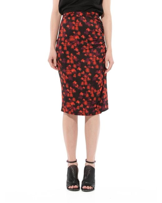 Givenchy Red Flower Skirt