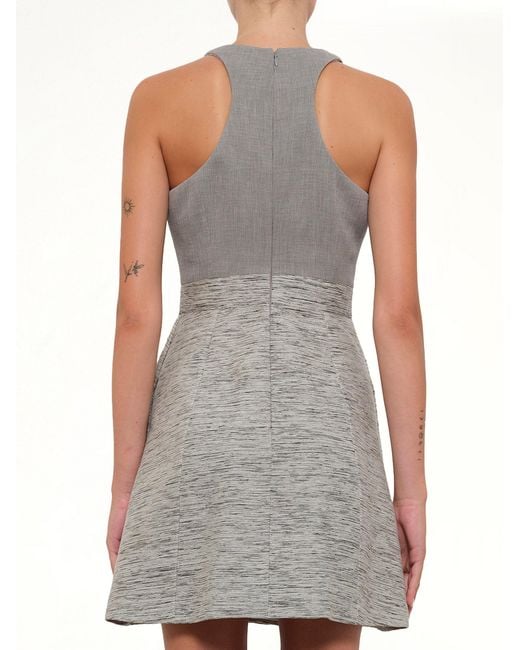 McQueen Gray Racer Box Pit Dress