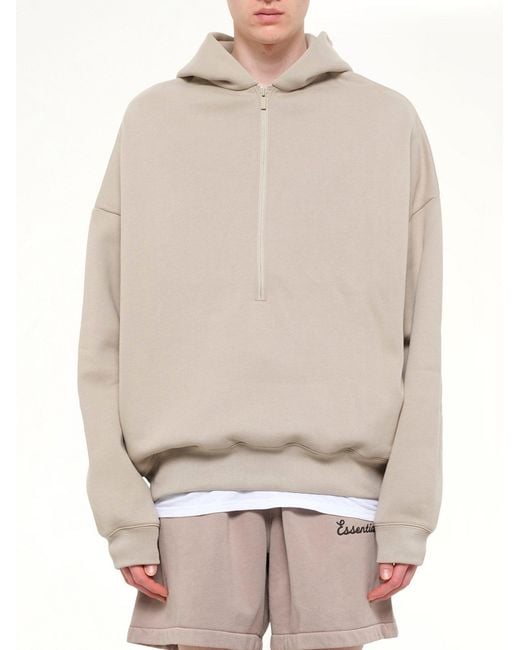 Fear Of God Natural Property Lounge Half Zip Hoodie for men