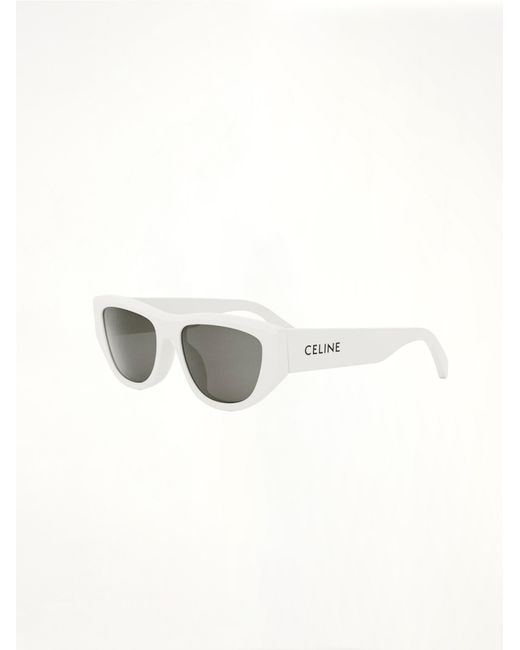 Céline White Cl40278U 5525A Acetate Sunglasses