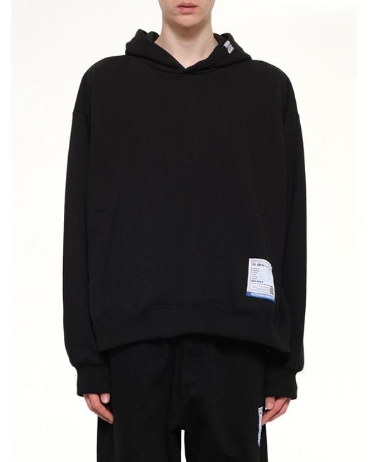 Maison Mihara Yasuhiro Black Instrumental Heavy Weight Hoodie for men