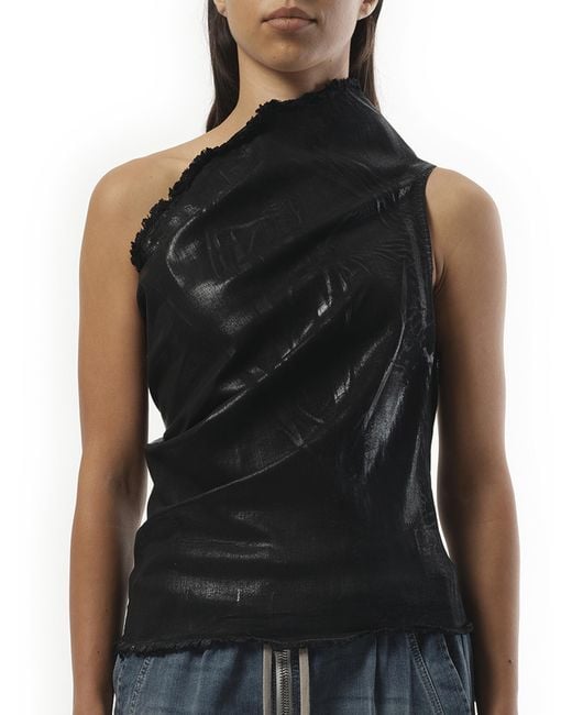 Rick Owens Black Athena Top, 100% Cotton, Size: Small