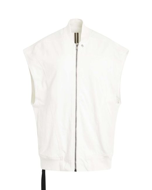 Rick Owens White Jumbo Flight Vest