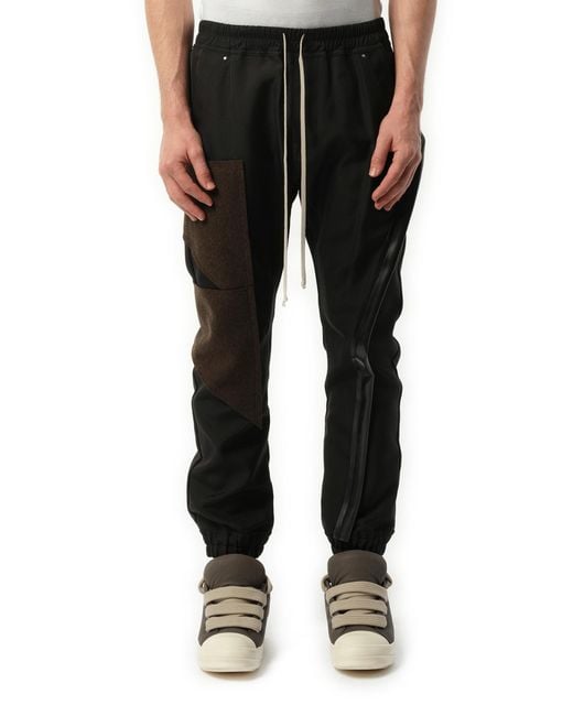 Rick Owens Black Mastodon Megacargo Pants, 100% Cotton for men