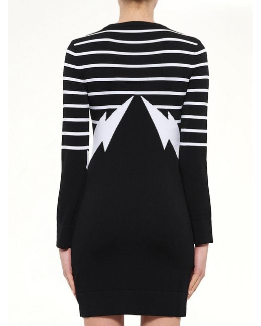 Neil Barrett Black Knit Dress