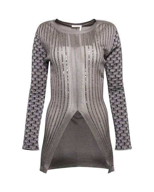 Chloé Gray 'Pullovercolor, , 100% Cotton, Size: Small