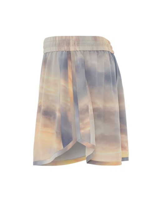 Alexander McQueen Gray Daybreak Explorer Shorts, /, 100% Silk