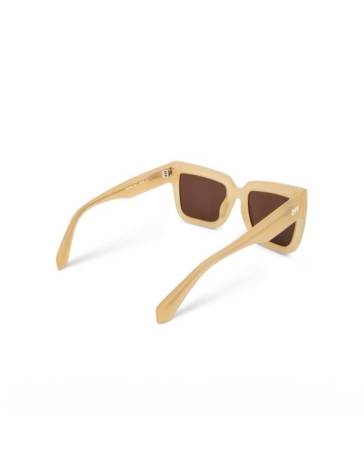 Off-White c/o Virgil Abloh Brown Off- Firenze Sunglasses, Sand, 100% Acetate