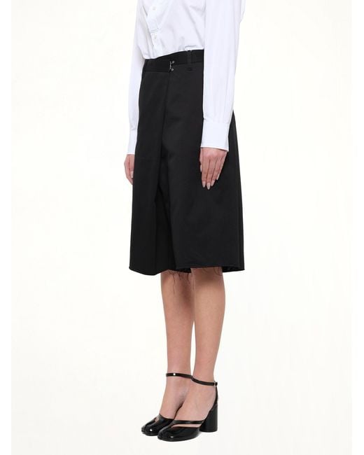 Maison Margiela Black Wrap Shorts