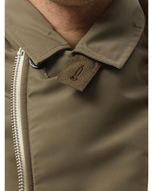 Sacai Green Cotton Twill Jacket, 100% Cotton for men