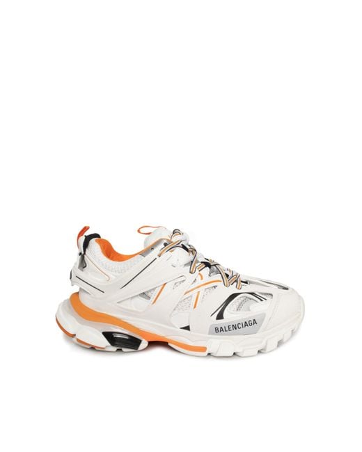 Balenciaga White Track Sneakers, /, 100% Polyester for men