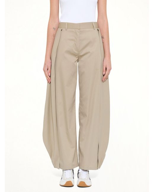 Loewe Natural Cotton Silk Garbadine Trousers Af