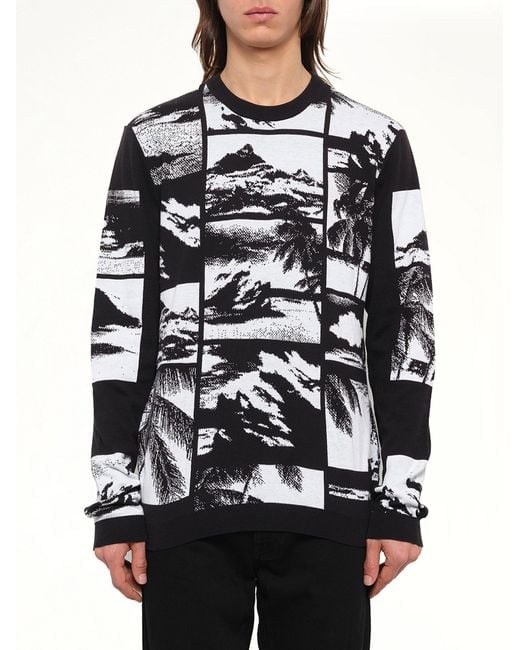 KENZO Gray Crew Neck Knitwear for men