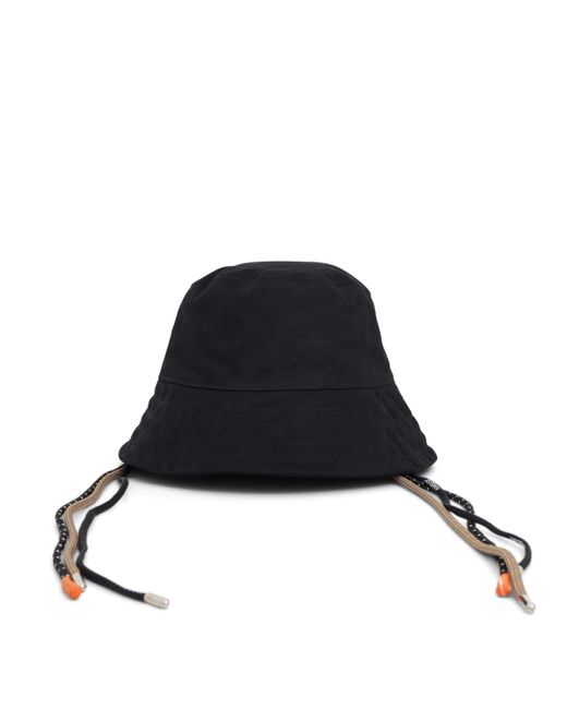 Ambush Black Multicord Bucket Hat, 100% Cotton for men
