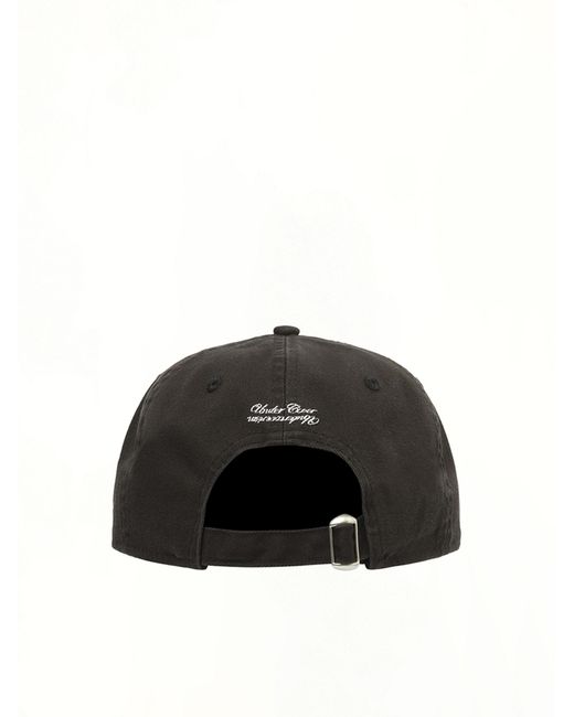 Undercover Black Embroidered Cap, 100% Cotton for men