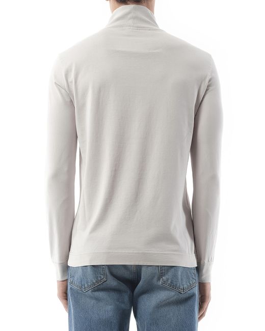 Givenchy Gray Faded Logo Dyed Long Sleeve T-Shirt, 100% Cotton for men