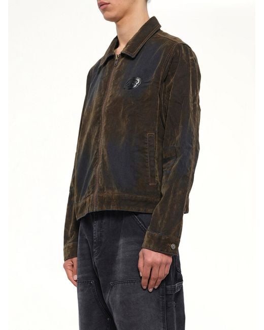 Kidsuper Black Flocked Work Jacket for men