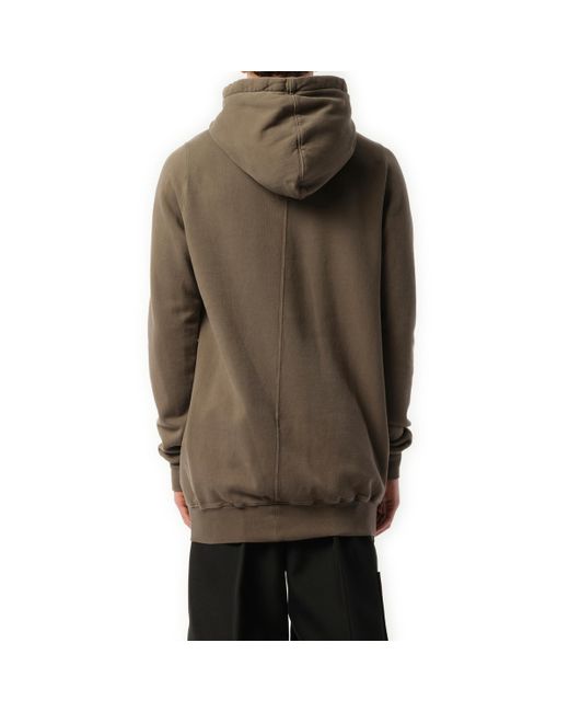 Rick Owens Brown 'Porterville Embroidered Hoodie, Long Sleeves, , 100% Cotton, Size: Small for men