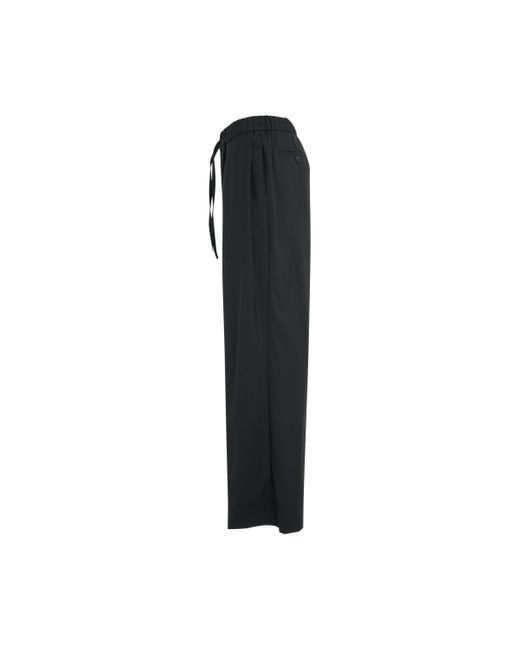 Wooyoungmi Black Wool Relaxed Fit Pants, , 100% Wool for men