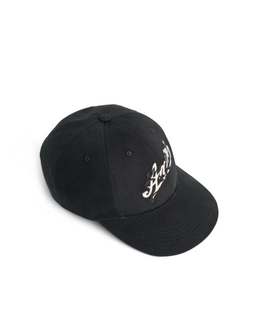 Amiri Black Baroque Logo Dad Hat, , 100% Cotton for men