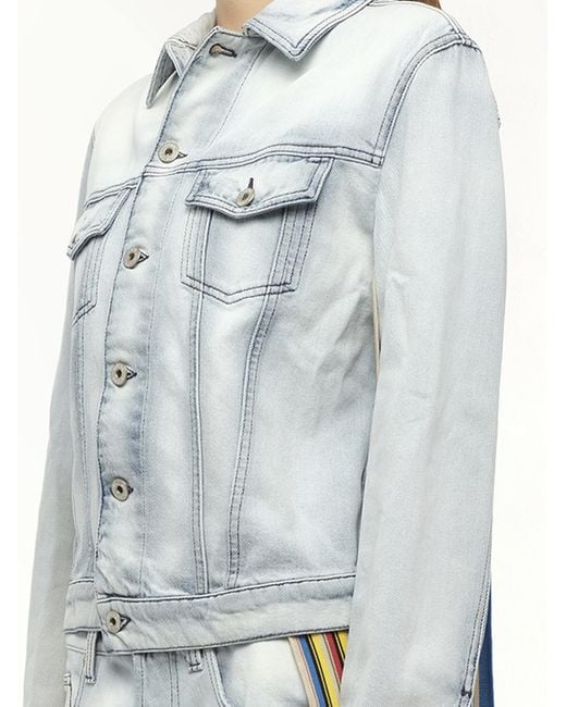 Loewe Blue Stripe Band Denim Jacket