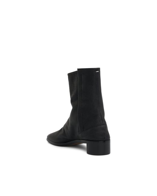 Maison Margiela Black Tabi Ankle 3Cm Boots, , 100% Leather for men