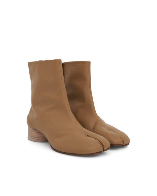 Maison Margiela Tabi Ankle 3cm Boots In Nude in Brown | Lyst