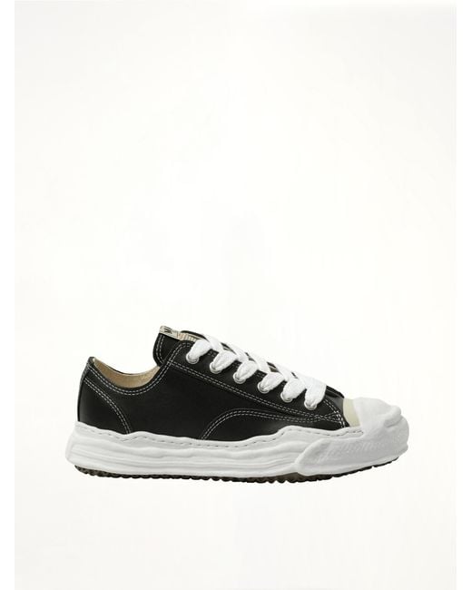 Maison Mihara Yasuhiro Black Hank Og Leather Sneaker for men
