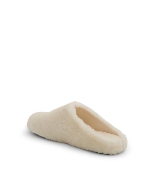 Givenchy Natural 4G Shearling Slip On Sandals, , 100% Lamb Skin