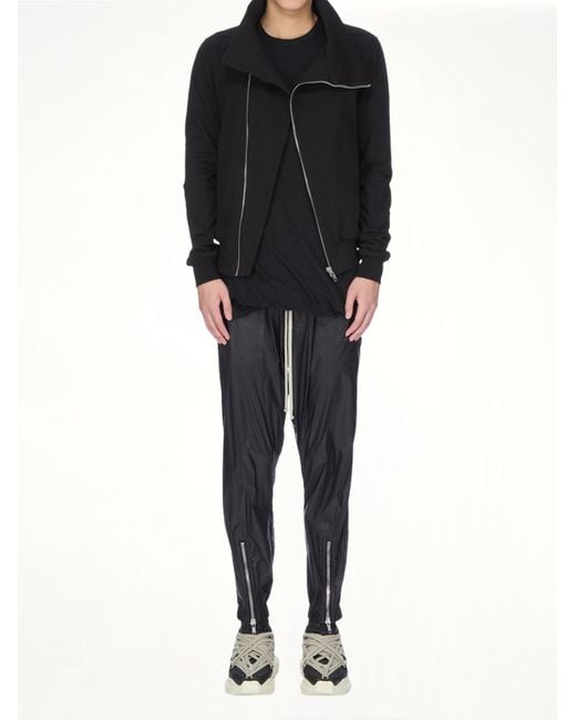 Rick Owens Black Bauhaus Jogger, 100% Cotton, Size: Small for men