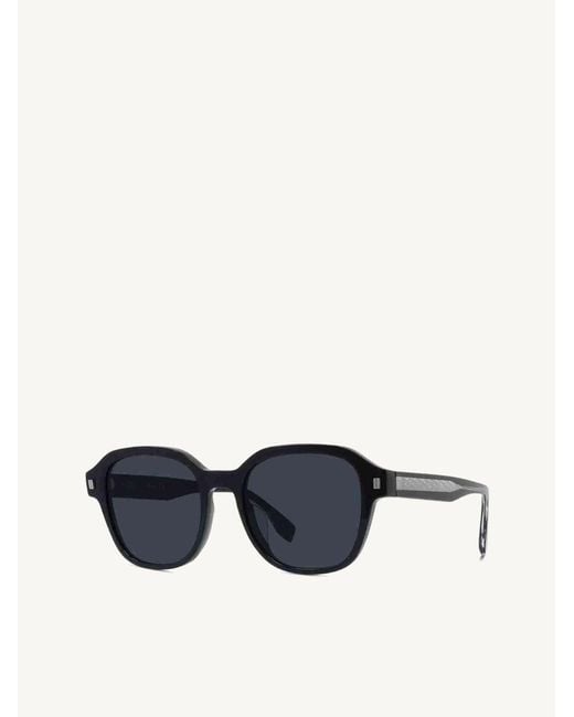 Fendi Blue Fe40002U Square Sunglasses With Lens for men