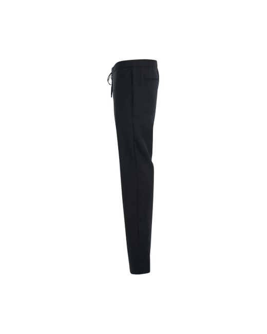 Maison Margiela Black Drawstring Tailored Trouser, , 100% Wool for men