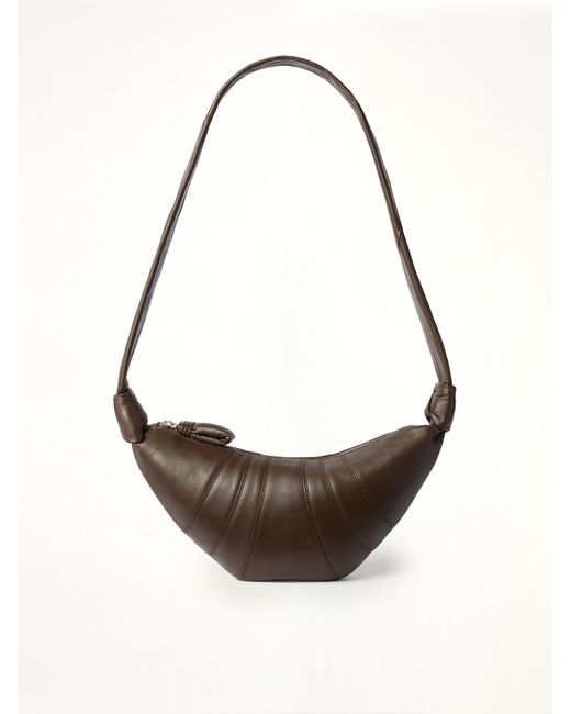 Lemaire White Croissant Small Soft Nappa Leather Bag