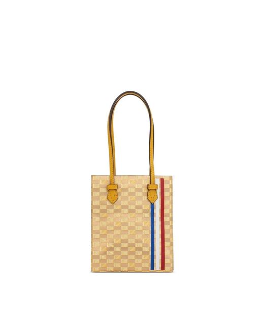 Moreau Yellow Cannes Vertical Tote Mm With Stripes