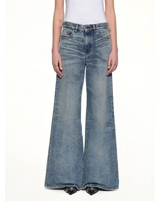 DIESEL Blue 1978 D-Akemi-Fsh Wide Jeans