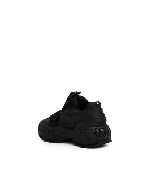 Off-White c/o Virgil Abloh Black Off- Glove Slip On Leather Sneakers, , 100% Rubber